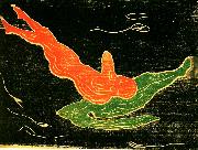 Edvard Munch mote i varldsalltet painting